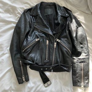 All Saint's, Balfern Leather Biker Jacket, Size US 4